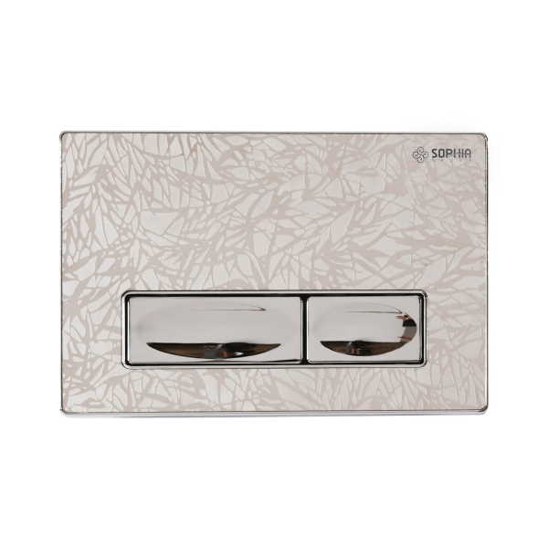 SOPHIA DUAL FLUSH PLATE  CHROME STAINLESS STEEL SP22020